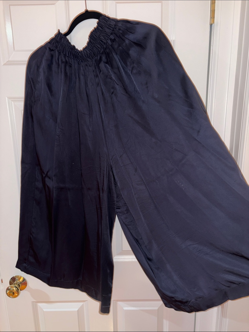 H&M Black Wide-Leg Elastic Waist Pants